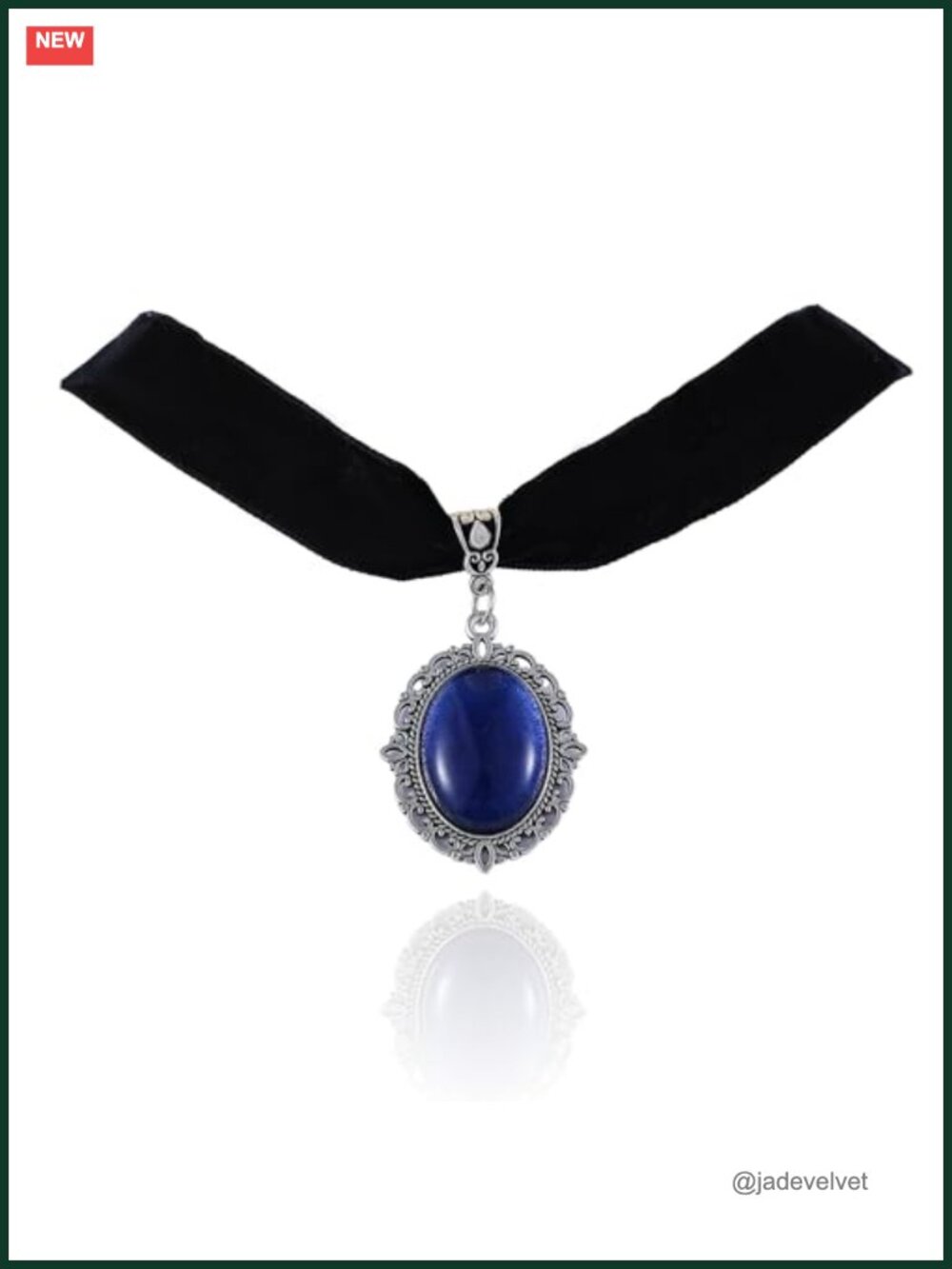 Velvet Crystal Pendant Choker Gothic Victorian Necklace for Women Costume Party
